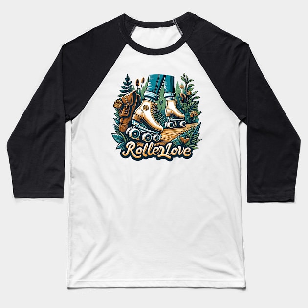 Roller skates Baseball T-Shirt by Vehicles-Art